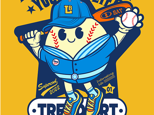 棒球创意插画 T恤