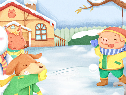 儿童绘本《美妙的四季》（个人主页-ZNjM1NDkyNTY=） - 儿童插画 - 站酷设计师阿里安原创素材 - 站酷ZCOOL