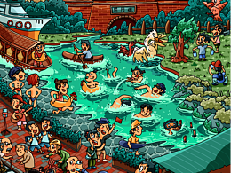 烟火江湖，敢为人先——武汉城市插画