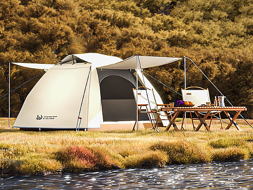 Blender 双层露营帐篷 详情页