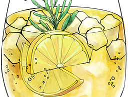 酒类品牌水彩风格小练笔