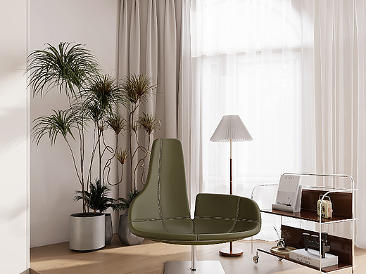 极简奶油大开间卧室（个人主页-ZNjQ4MzY3NDg=） - 家装设计 - 站酷设计师胖娃兒原创素材 - 站酷ZCOOL