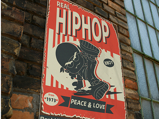 海报练习：real hiphop