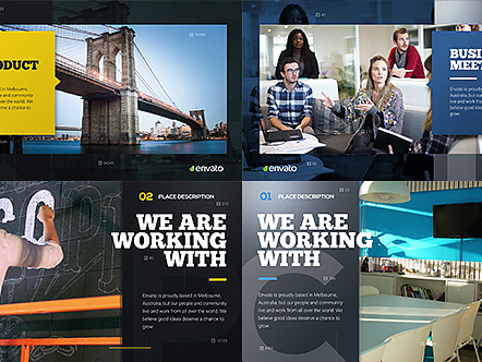 AE模板|高级企业公司业务产品介绍宣传推介会开场片头