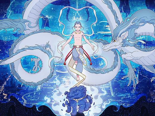 【神獸形象】不羨仙宮——璃龍（個(gè)人主頁(yè)-ZNjY2NzQxMDg=） - IP形象 - 站酷設(shè)計(jì)師甘苦不如飛鴿原創(chuàng)素材 - 站酷ZCOOL