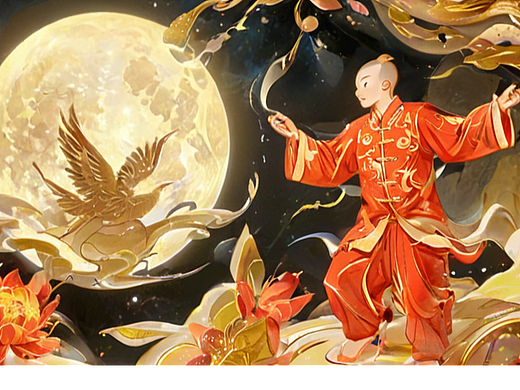 AI 制作古诗词儿童绘本 -《月下独酌》--李白