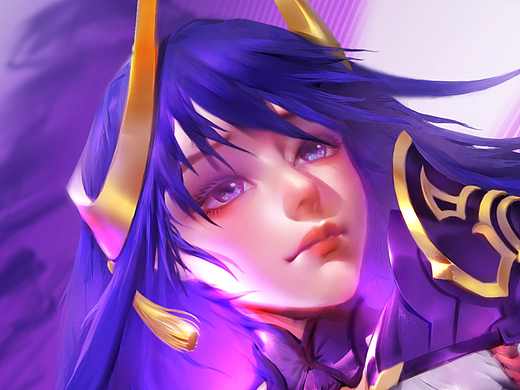 【原神】雷电将军（人偶）同人板绘过程