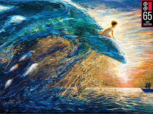 《海豚之歌》封面绘画