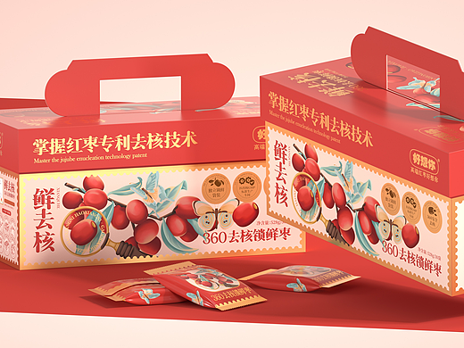 尚智×好想你｜去核锁鲜枣包装设计｜礼盒包装设计