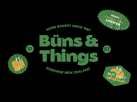 Buns & Things 面包店品牌设计