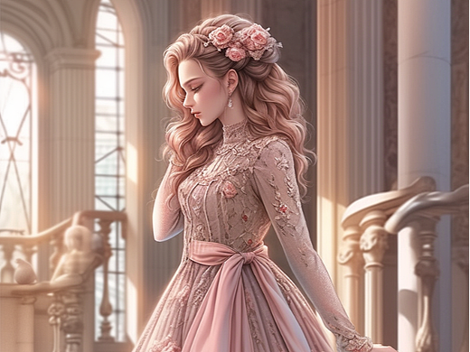 【AI探索】华丽的礼服系列（6）（个人主页-ZNjYyMjUzMTY=） - 休闲/流行服饰 - 站酷设计师爱喝水的虫子原创素材 - 站酷ZCOOL