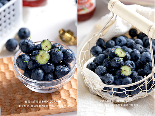 蓝莓生活氛围感拍摄/水果摄影/宜昌美食摄影/质感拍照