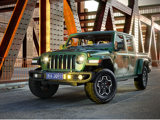 牧马人-建模渲染