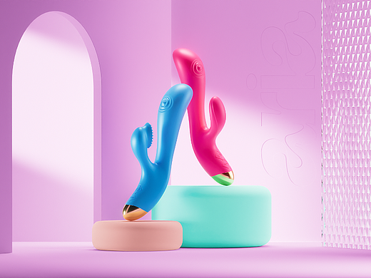 Blush·Aria新品震动按摩棒产品渲染