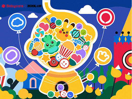 Babycare品牌标识创意延展设计 < 童年制造机 >