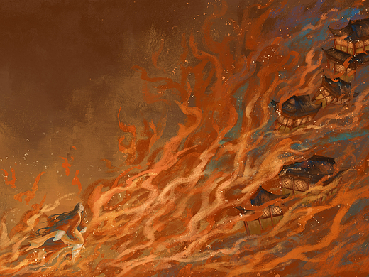 古风场景插画（个人主页-ZNjQxOTMyMTI=） - 商业插画 - 站酷设计师沙棠子原创素材 - 站酷ZCOOL