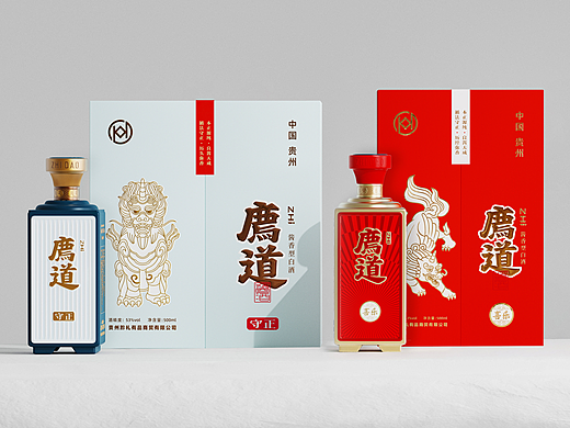 TINGFU.DESIGN 廌道酒·包装渲染