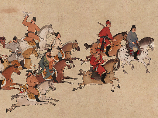 西安博物院《花月醉雕鞍》：大唐金乡县主展狩猎俑插画