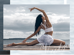 跨境瑜伽服banner海报