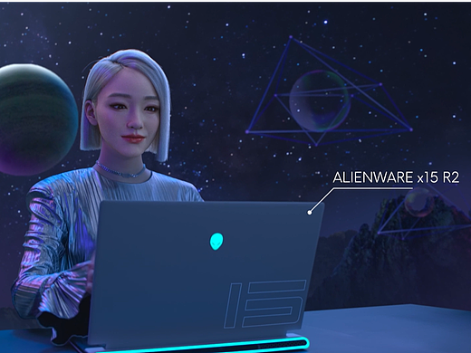外星人超级品牌日联动超写实数字人物AYAYI