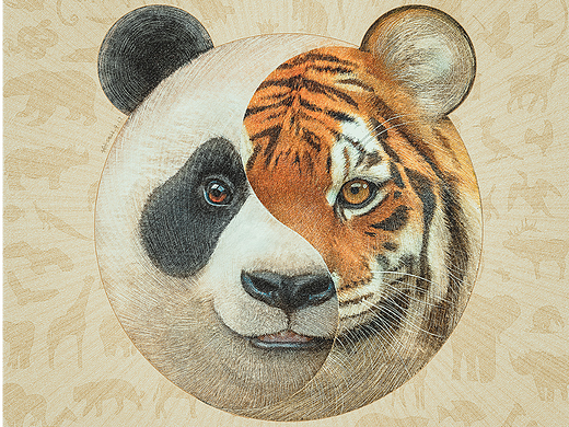 《共生》公益插画