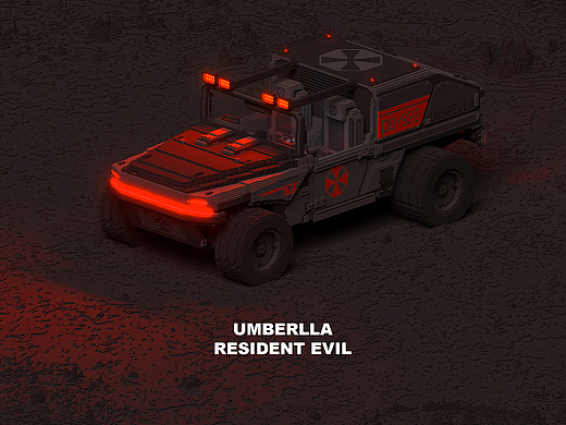 Magicavoxel日常之“Resident Evil”#挑战一张封神#