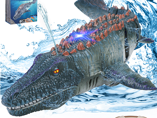 亚马逊主图详情页设计︱水上电动遥控沧龙玩具