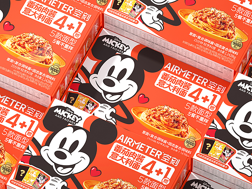 尚智×空刻｜Mickey系列卡牌+礼盒设计｜食品包装设计