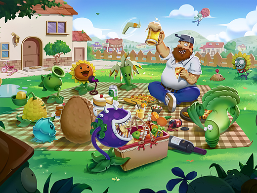 《植物大战僵尸》同人插图