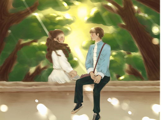 插画小习作-《光芒》