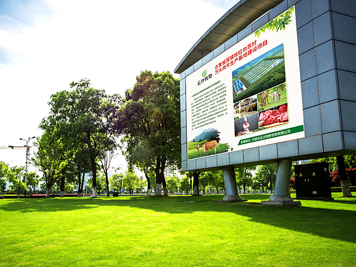 丘沙牧野广告牌设计