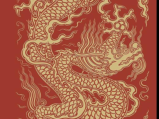 中国传龙纹样龙纹
