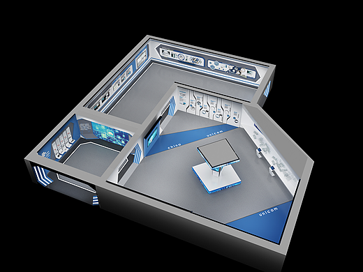 無(wú)水印-鄭州聯(lián)通基站展廳設(shè)計(jì)案例（個(gè)人主頁(yè)-ZNjA4MDg1OTI=） - 展陳設(shè)計(jì) - 站酷設(shè)計(jì)師鄭州展廳設(shè)計(jì)公司原創(chuàng)素材 - 站酷ZCOOL