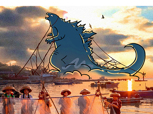 闽南风插画 爱拼才会赢