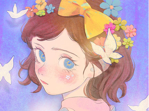 ipad原创少女插画