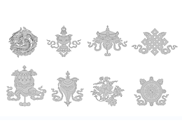 佛教八宝线稿整合