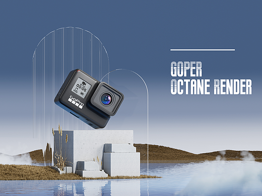 gopro相机【C4D&OCTANE】