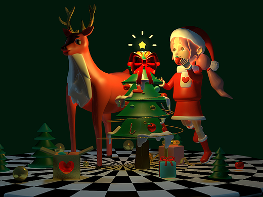 圣誕夜（個人主頁-ZNTcxNjY2MDg=） - 場景 - 站酷設計師怪力咔原創(chuàng)素材 - 站酷ZCOOL