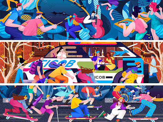 创意赛季《青春Youth》主题新锐系列插画