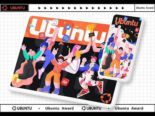 Ubuntu系统推广团队贡献奖 | 插画系列