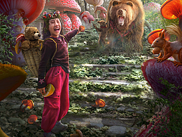 PS场景合成 -森林遇险