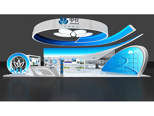 中化品牌展-200㎡（個(gè)人主頁(yè)-ZNjAwMzE5NDg=） - 展陳設(shè)計(jì) - 站酷設(shè)計(jì)師張吾真原創(chuàng)素材 - 站酷ZCOOL