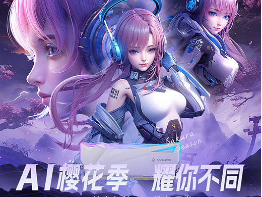 【AI櫻花季 耀你不同】視覺呈現(xiàn)（個人主頁-ZNjg2MDUzNzI=） - 品牌 - 站酷設(shè)計師林通宵原創(chuàng)素材 - 站酷ZCOOL