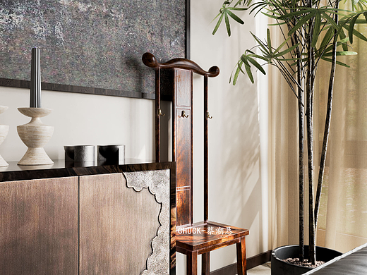 复古家居效果表现（个人主页-ZNjM1NzQ4NTI=） - 家装设计 - 站酷设计师查克空间视觉表现原创素材 - 站酷ZCOOL