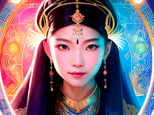 【AI绘画作品-3】东方塔罗