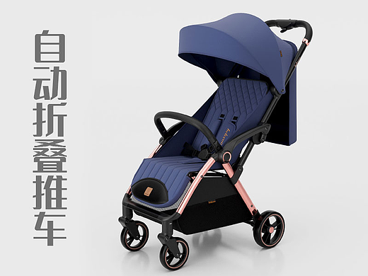 婴儿车3D渲染动画展示