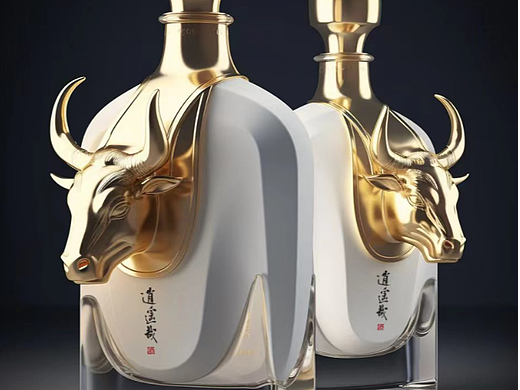 十二生肖白酒包裝設(shè)計(jì)-牛（個(gè)人主頁-ZNjUyMDIxMDA=） - 包裝 - 站酷設(shè)計(jì)師真象哥原創(chuàng)素材 - 站酷ZCOOL
