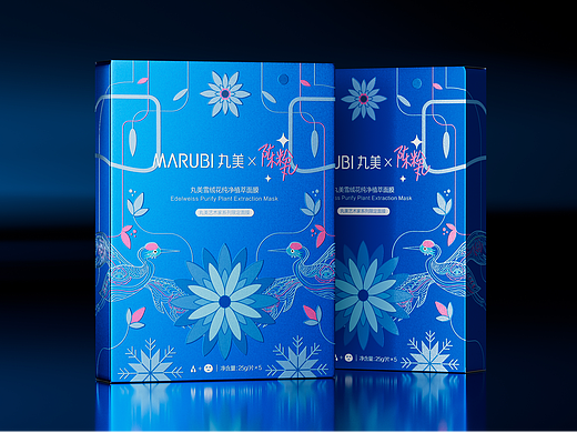 「陳粉丸X丸美」雪絨花純凈植萃面膜（個人主頁-ZNjUzNTU2NDA=） - 包裝 - 站酷設(shè)計師BlackRForce原創(chuàng)素材 - 站酷ZCOOL