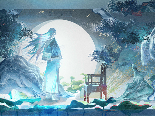 插画｜天青石