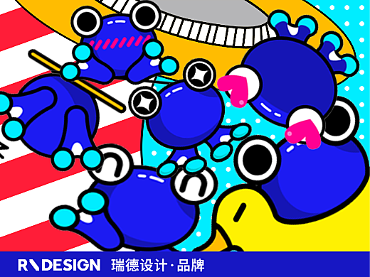 瑞德設計20年吉祥物呱吉——IP設計